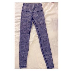 lululemon athletica Blue Patterned Leggings